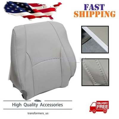 Front Driver Lean Back Leather Seat Cover Gray Fits 2004-2009 Lexus RX330 RX350 - Image 1 of 4