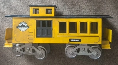 McCOY STD Gauge #5590 amarillo 1978 Caboose línea principal a través de las Montañas Rocosas Río Grande Foto 1 de 4