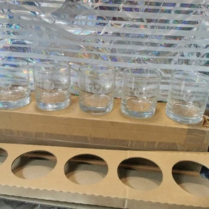 New In Box 5 Original Bells Scottish Open Golf Official Whisky Glass 1990 Unused - Picture 1 of 13