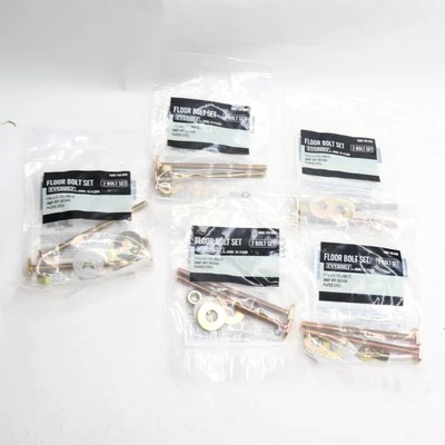 (5-Pk) Everbilt Snap-Off Design Toilet Bowl-To-Floor Bolt Set 1/4" x 3-1/2"