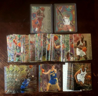 ¡Juego Fleer Metal S2 #151-250 1996-97 completo sin precio base! IVERSON ROOKIE! TRITURADORAS DE METALES Foto 1 de 4