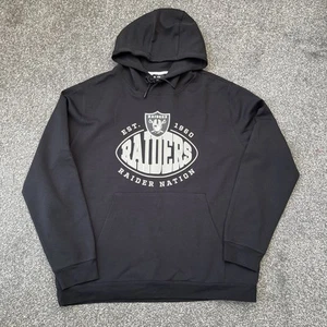 Herren Hugo Boss X NFL Las Vegas Raiders Raider Nation schwarzer Hoodie - Größe 3XL - Bild 1 von 7