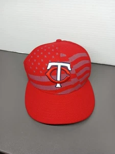 Minnesota Twins Mütze New Era Metrodome 2015 Stars and Stripes Fitted Cap 7 55.8c - Bild 1 von 5
