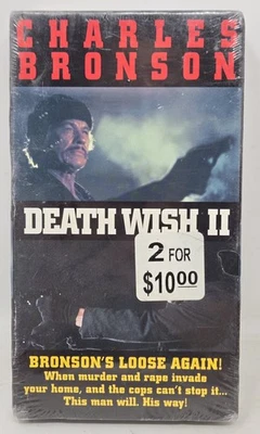 New Death Wish II VHS 1990 Paramount Charles Bronson BRAND NEW Sealed - Image 1 of 4