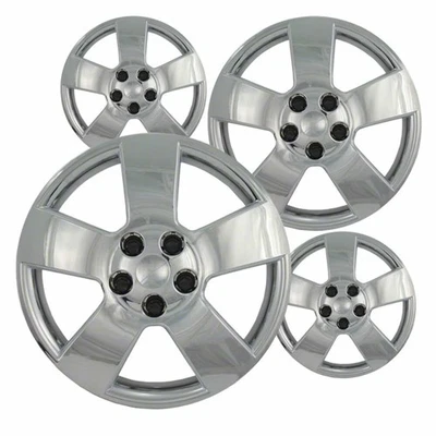 Set of 4 Hubcaps 16 inch Chrome ABS Wheel Covers for 2006 - 2011 Chevrolet HHR - Image 1 of 4