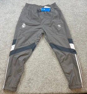Adidas OG Real Madrid 2024/25 Mens Pants Large Soccer Track Training Gray NWT - Picture 1 of 14