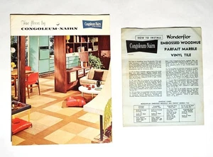 1960's CONGOLEUM NAIRN Floor Vinyl Tile Linoleum Color Style Install Booklet - Picture 1 of 4