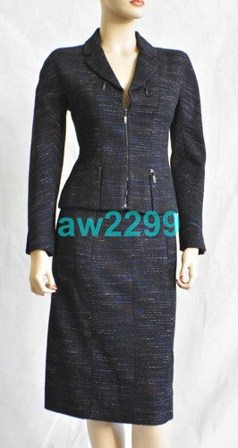 CHANEL 02A GONNA E GIACCA 2 PEZZI ABITI MULTI 36 38