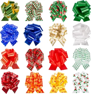 32PCS 5-Inch Christmas Pull Bows for Gift Wrapping and Party Decorations - Picture 1 of 6