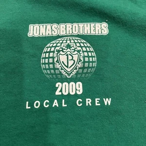 JONAS BROTHERS Vintage T Shirt 2009 Tour Local Crew Size XL - Picture 1 of 4