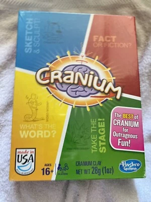 Cranium Clay Hasbro Gaming Board Game USA Made | 4+ Players | Age 16+ New Sealed - Image 1 of 2