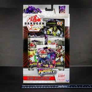 Bakugan Pro Fusion Force Card Collection Giant Collector Card & Deck Box SEALED - Picture 1 of 10