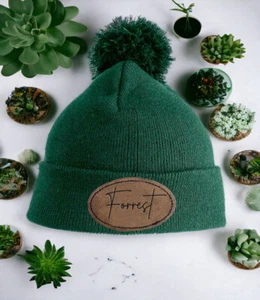 Personalised Woolly Beanie Hat, Bobble Winter, Boy Girl Adult Child Your Name - Imagen 1 de 5