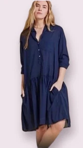 Grayson Women's Frank & Eileen Dress Size Small Dark Gray Long Sleeve OverSized - Picture 1 of 10