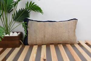 Pillow for Sofa, Kilim Cushion Sham, 12"x24" White Cushion, Cushion