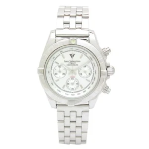 Izax Valentino Watch IVG-8000-6 Silver Stainless Steel Band Chronograph NEW - Picture 1 of 3