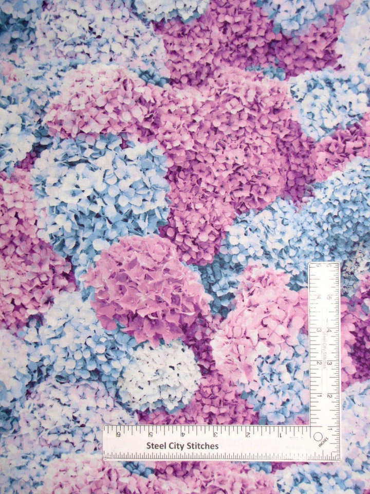 Flower Fabric Hydrangea Garden Party Floral Cotton Fabric Traditions By The Yard - Image 1 of 1