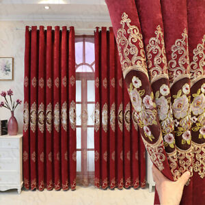 wedding curtain embroidered sheer curtains blackout lining curtain customized