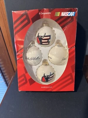 Paquete de 4 adornos navideños Nascar Dale Earnhardt 2004 vintage hechos en EE. UU. Foto 1 de 4