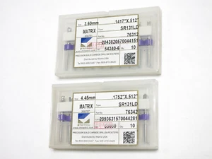 Matrix SR131LD 4.45mm and 3.60mm 0.512" Large Diameter Carbide Drills - Picture 1 of 3