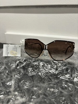 Nuevo de Lote Antiguo Christian Dior 2345 45 64 8 Marco Ámbar Mariposa Gafas de Sol Austria Foto 1 de 4