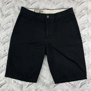 Volcom Men's Frickin Modern Stretch Black Shorts Men’s Sz 30 Small Logo Pocket - Picture 1 of 18