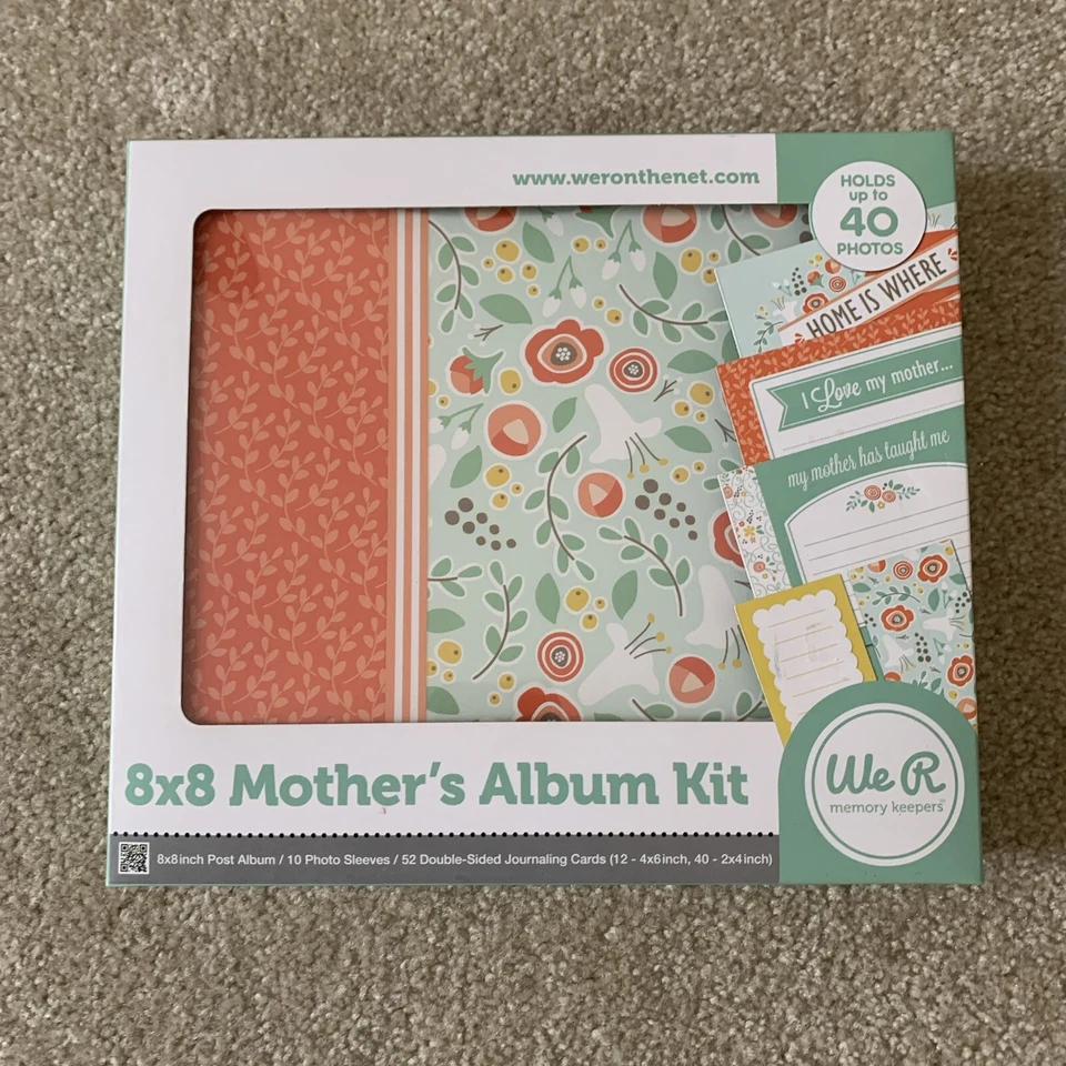 We R Memory Keepers 8x8 Mother’s Album Kit NEW! Album, Photo Sleeves, Journaling - Image 1 of 4