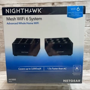 NETGEAR Nighthawk AX1800 Dual-Band Mesh Router MK62 NEW IN BOX - Picture 1 of 7