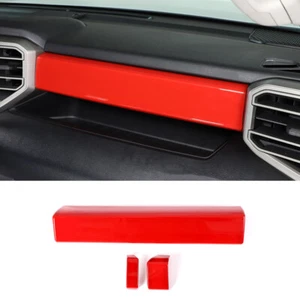ABS Red Kit Car Dashboard Panel Cover For Toyota Sequoia 2023-24 Decorate Trim - Picture 1 of 9