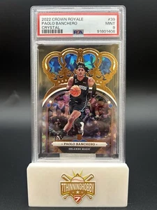 2022 PANINI CROWN ROYALE PAOLO BANCHERO CRYSTAL GOLD PSA 9 MINT - Picture 1 of 2