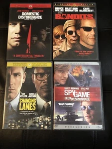 Lot Of 4 Action DVD’s (Domestic Disturbance, Spy Game, Bandits, Changing Lanes) - Imagen 1 de 6