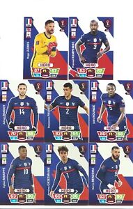 PANINI FIFA WORLD CUP QATAR 2022 Alle 8 Karten Team Frankreich / France