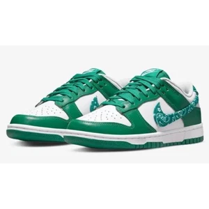 Nike Dunk Low Paisley Pack Green(W’s) New With Damaged Box (Women’s 7/ Kids 5.5) - Picture 1 of 7