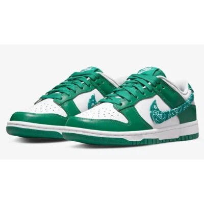 Nike Dunk Low Paisley Pack Green(W’s) New With Damaged Box (Women’s 7/ Kids 5.5) - Image 1 of 4