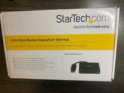 StarTech.com MSTDP123DP 3-Port Multi Monitor DisplayPort MST Hub - Image 1 of 4