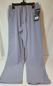 Skechers by barco scrubs  mens grey M 4 Pocket Drawstring Cargo Pants SK0215