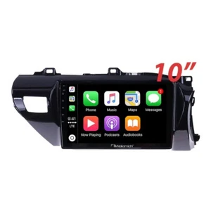10" Wireless CarPlay Android Auto Nakamichi BT Radio For Toyota Hilux 2015+ SO - Picture 1 of 3