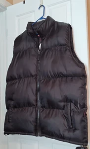 Chaqueta Chaleco BROOKLYN XPRESS Negro Acolchado Puffer Sin Mangas Para Hombre Grande Alto XXL - Imagen 1 de 9