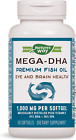Natures Way Mega-DHA, Premium Fish Oil, 1000mg, 60 Softgels