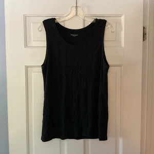 Eileen Fisher Jersey Tank Top Charcoal Gray Sleeveless Shell Size Large - Picture 1 of 5