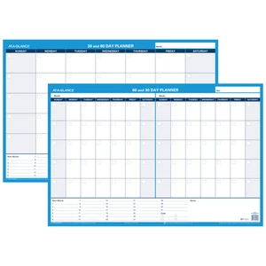 Planificador de Pared AT-A-GLANCE 30% Reciclado Sin Fecha Borrable/Reversible, 30/60 Días, 3 - Imagen 1 de 3