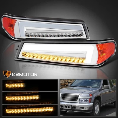 Fits 2004-2012 Chevy Colorado GMC Canyon Full LED Corner Lights Signal Lamps Foto 1 de 4