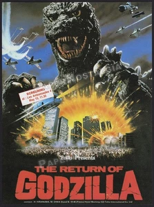 THE RETURN OF GODZILLA - Original 1985 Trade AD / ADVERT / screening promo - Picture 1 of 1
