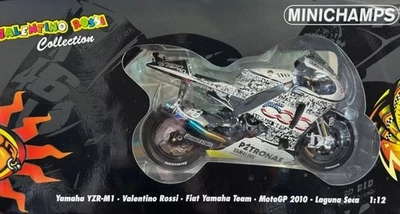 MINICHAMPS PMA 122103246 BIKE YAMAHA M1 MOTO GP SECA 2010 FIAT TEAM ROSSI 1/12 - Immagine 1 di 2