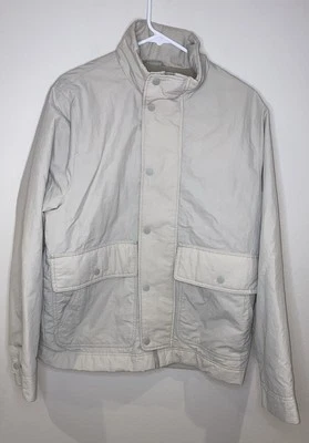 Chaqueta Impermeable Abercrombie & Fitch Hombre’s M Beige Cremallera Completa Exterior Aventura Foto 1 de 4