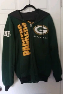 Green Bay Packers REVERSIBLE fully Lined Jacket NFL Size M Mens. - Picture 1 of 5