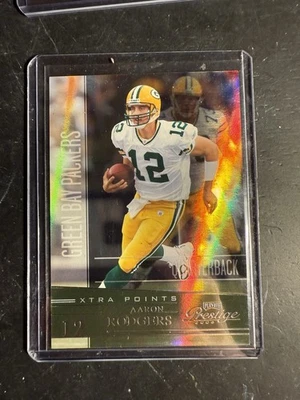2006 Playoff Prestige - Aaron Rodgers #55 Xtra Points Green /50 - Image 1 of 4