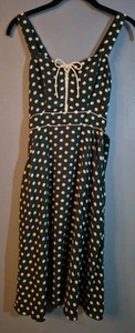 Trashy Diva By Candice Gwinn-Green W/White Polka Dots Dress Size 2 W/Pockets - Picture 1 of 23