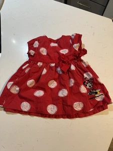 Disney Parks Baby Minnie Mouse layered Dress Costume & headband Sz 6 Months - Picture 1 of 5