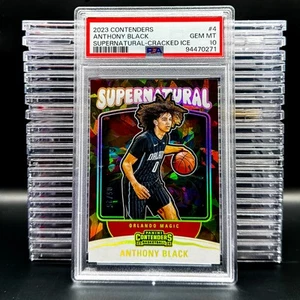 2023-24 Panini Contenders #4 Anthony Black Supernatural Cracked Ice PSA 10 #/25 - Picture 1 of 2